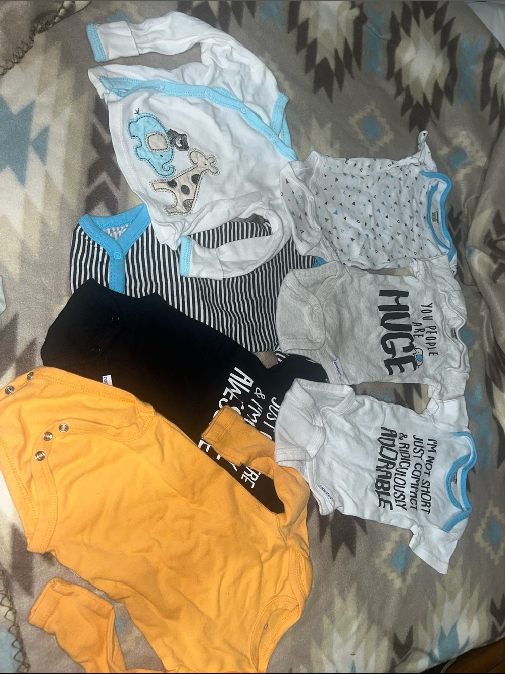 Champion Baby Mixed Onesie Bundle - White, Black, Yellow, Gray, Blue